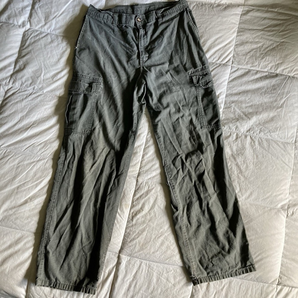 Dickies Ripstop Cargo Pants Men's 32x30 (actual) Gray Streetwear Workwear